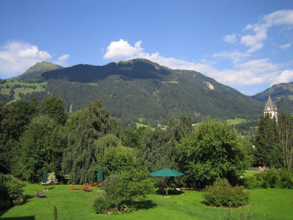 Kitzhof Ski & Golf Resort (ehemals Astron), Blick von der Te Hotel Kitzhof Mountain Design Resort