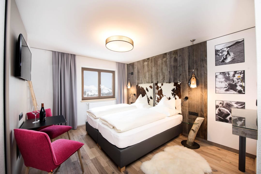 Neues Doppelzimmer mit blick nach Westen Mooshaus Winterresort