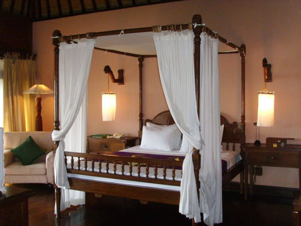 Schlafbereich unserer Villa Hotel Tugu Bali