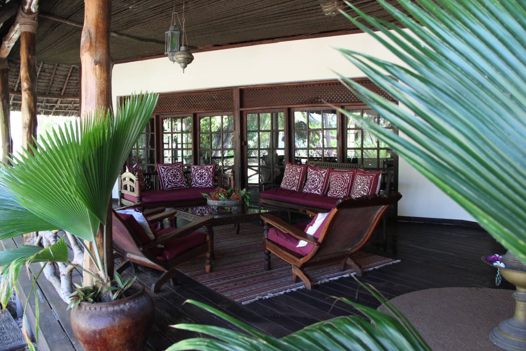 Terrasse Haupthaus Hotel Anna of Zanzibar