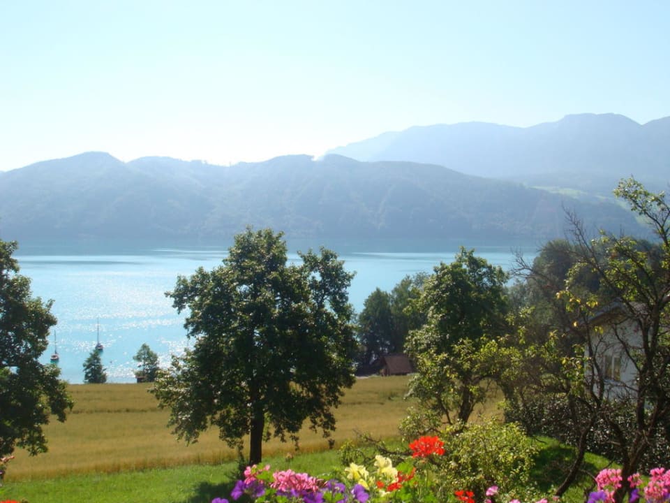 Ausblick vom Balkon Panoramahotel Gasthof Schönberger