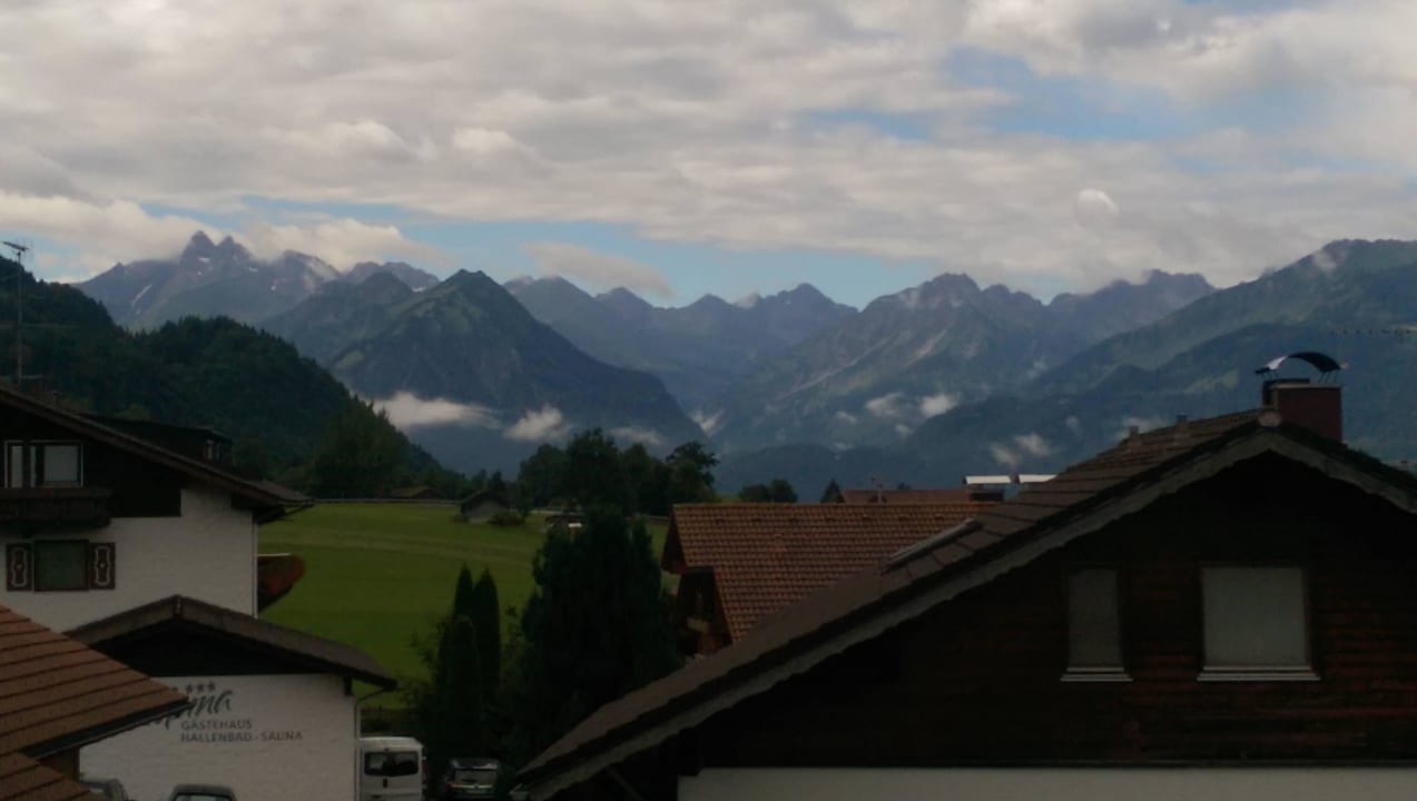 Blick aus unserem Zimmer. Gästehaus Albrecht