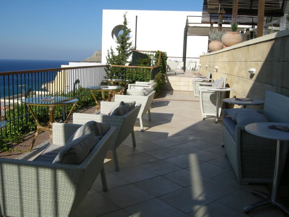 Lounge Bar Terrasse Lindos Mare, Seaside Hotel