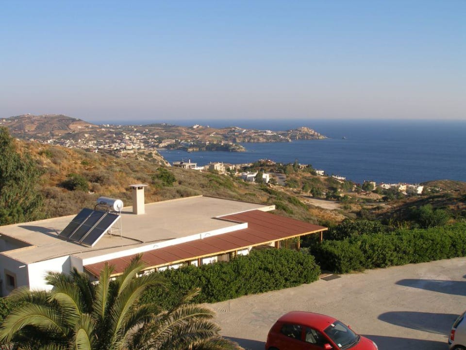 Widok z tarasu Spiros & Soula Apartments