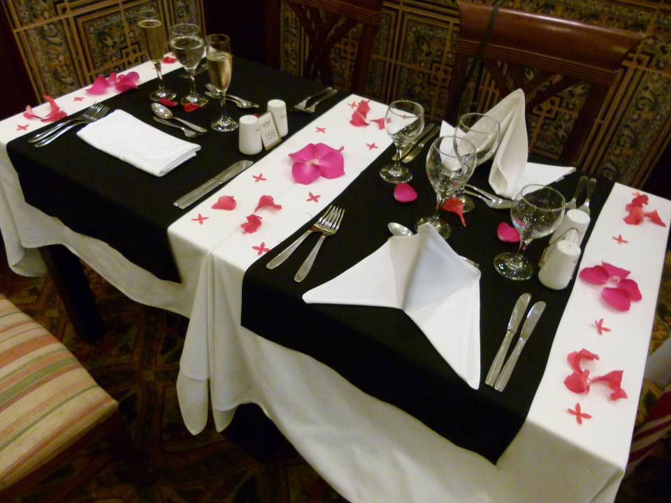 Tischdekoration Hotel Riu Tequila