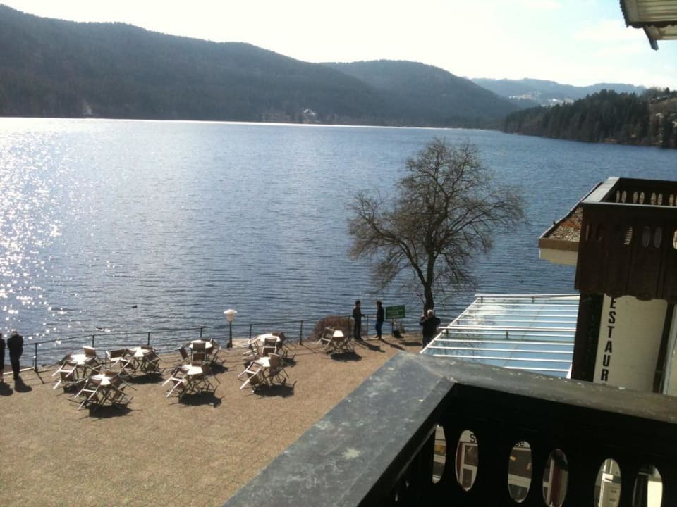 Ausblick von der Seeterrasse Treschers Schwarzwald Hotel
