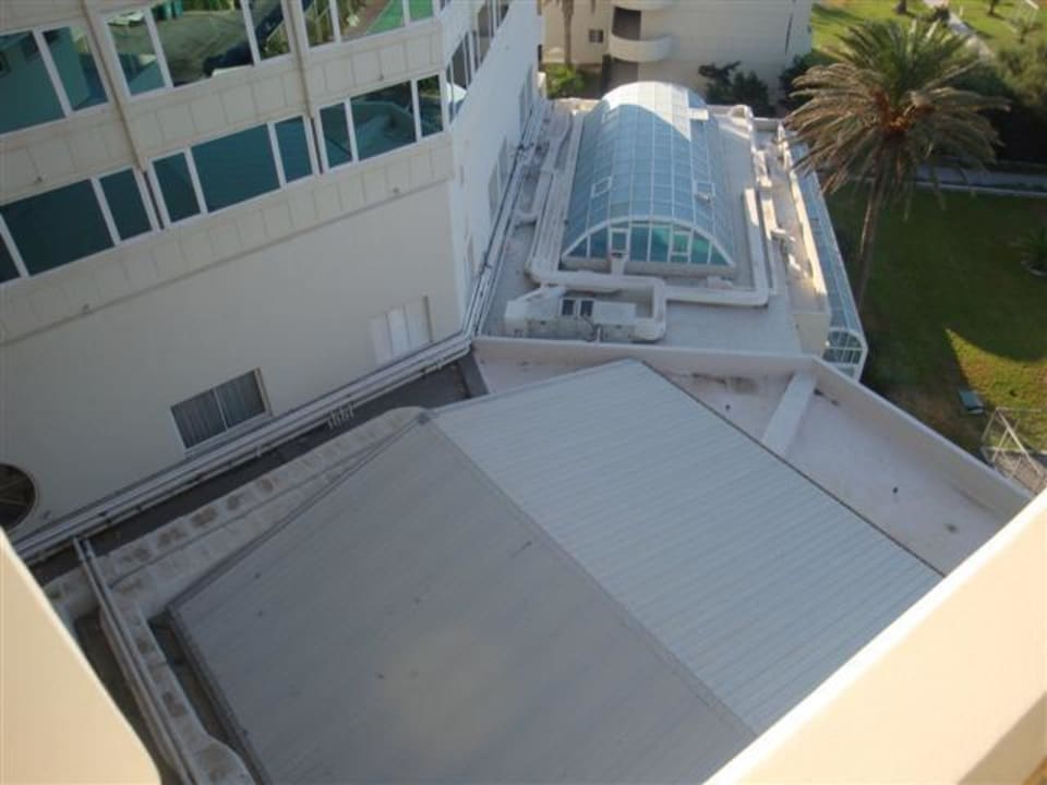 Ausblick nach unten von unserem Zimmer Rodos Palladium Leisure & Wellness