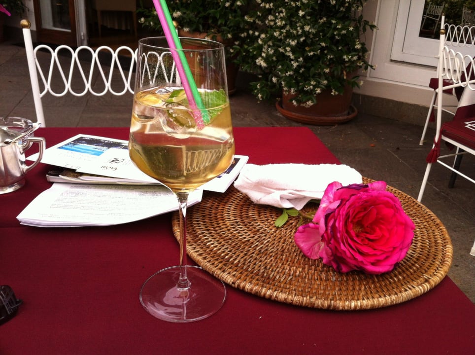 Willkommensdrink mit Deko Hotel Villa Irma