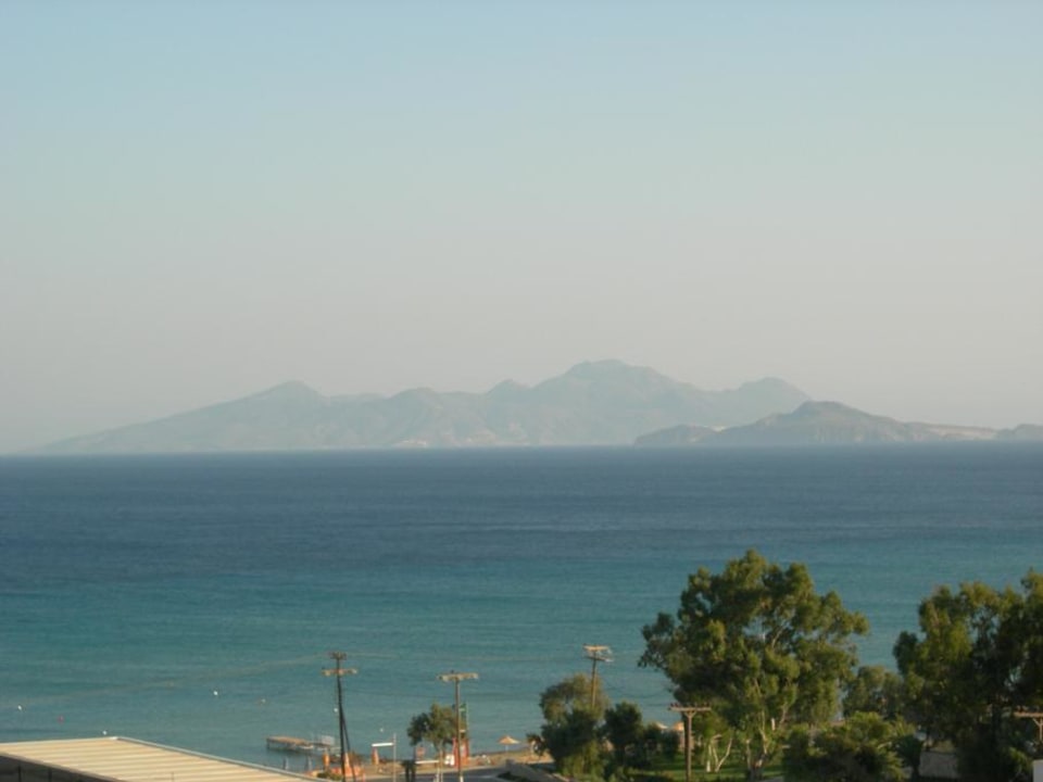 Ausblick vom Frühstück und Abendessen Atlantica Mikri Poli Kos