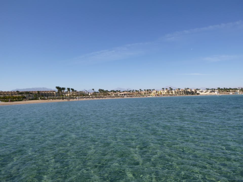 Blick vom Steg Cleopatra Luxury Resort Makadi Bay