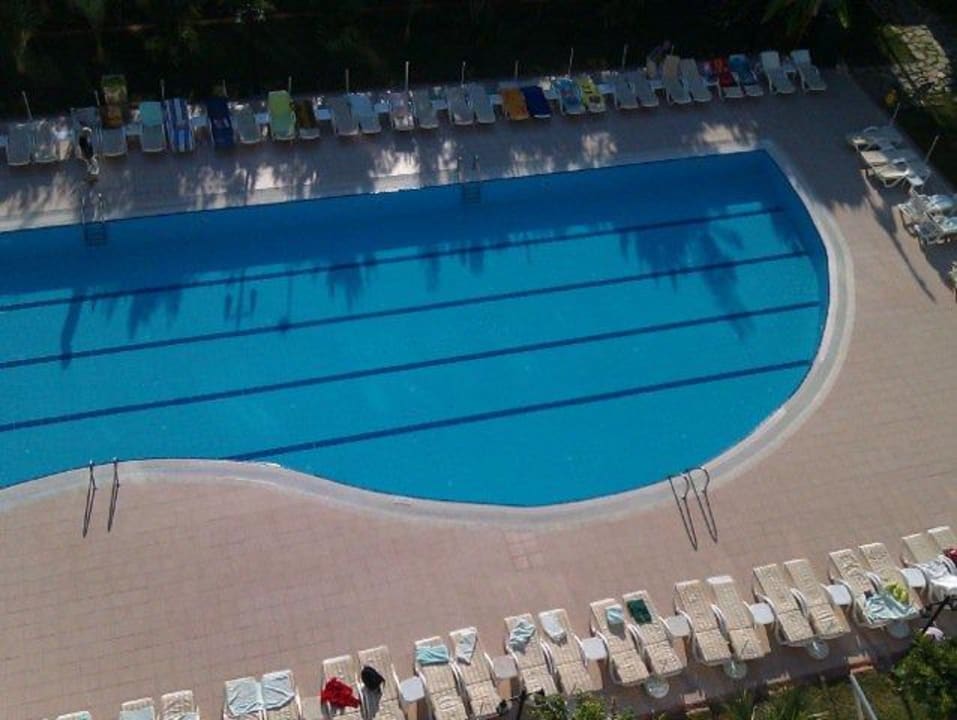 Pool vom Balkon aus Telatiye Resort