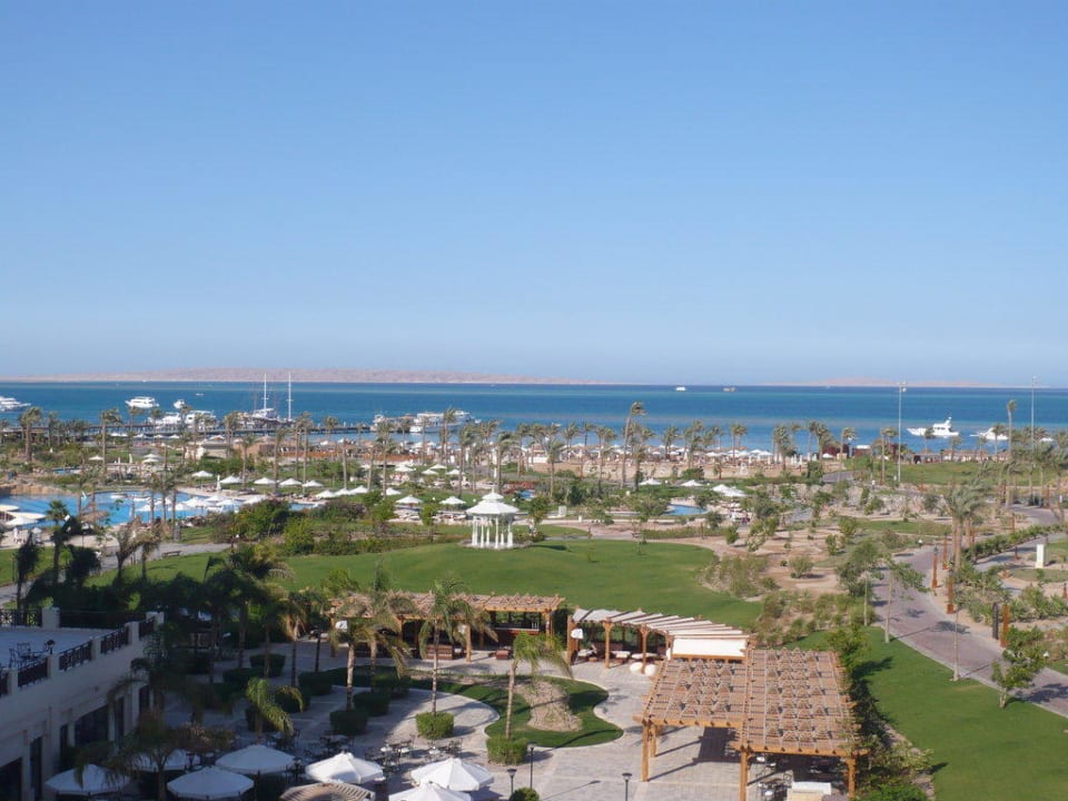 Aussicht von unserem Zimmer Steigenberger ALDAU Beach Hotel