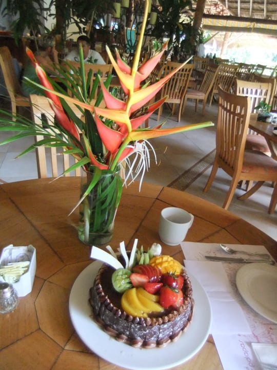 Geburtagstagkuchen Tisch für meinen Mann  Hotel Las Palapas