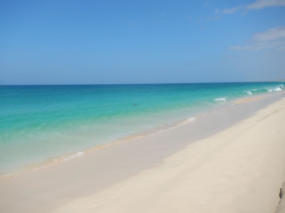 Kilometerweit nur weißer Strand! Hotel Riu Touareg
