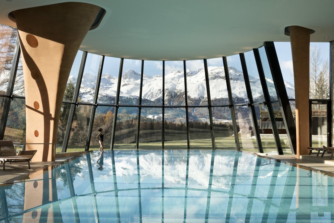 Pool Grand Hotel Kronenhof Pontresina