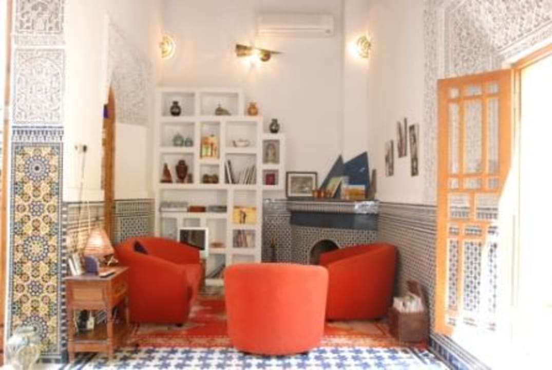 Salon cheminée  Hotel Riad La Clé De Fès