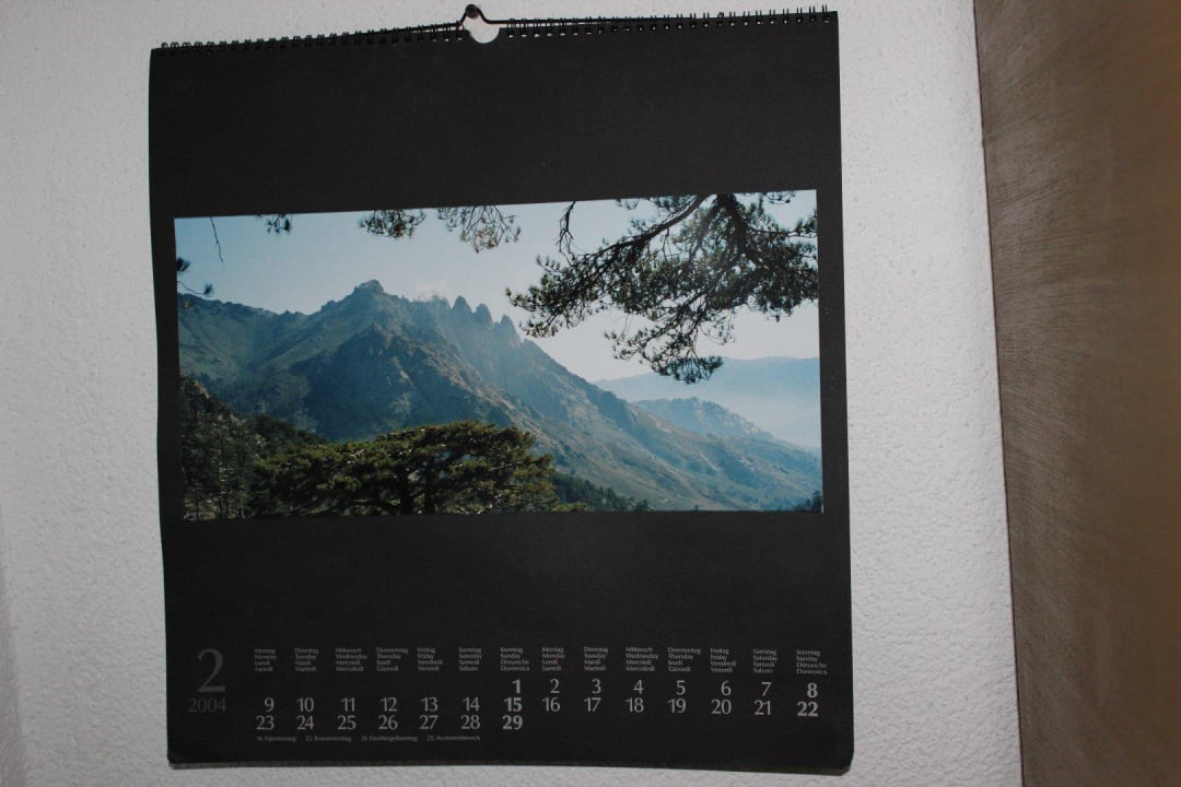 Kalender von 2004 in 2013 Pension St. Georg