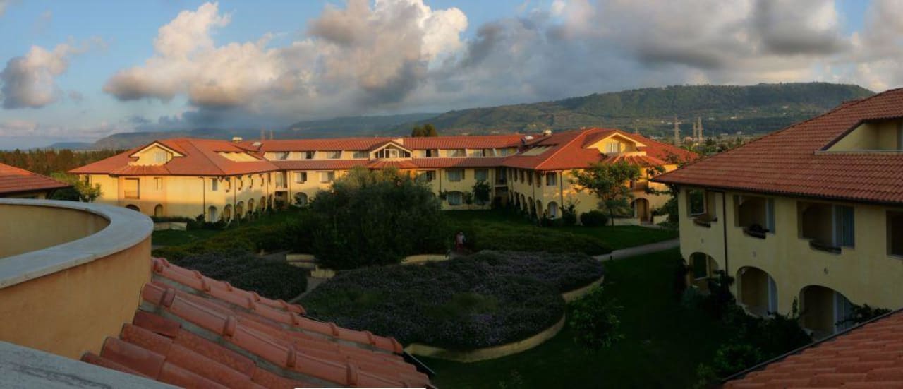 Blick von unserer Terrasse Falkensteiner Club Funimation Garden Calabria