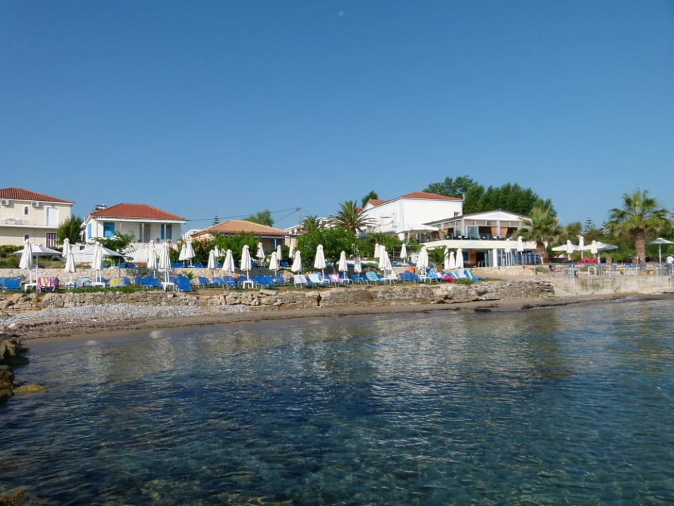 Hotel vom Meer aus Hotel Belussi Beach