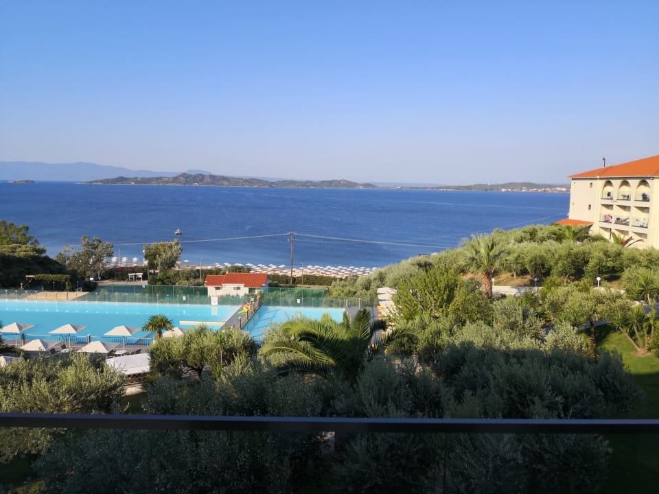 Ausblick Akrathos Beach Hotel