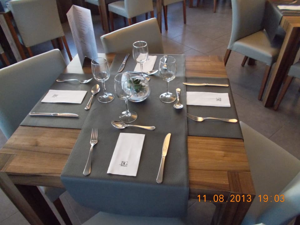 Tische BG Hotel Caballero