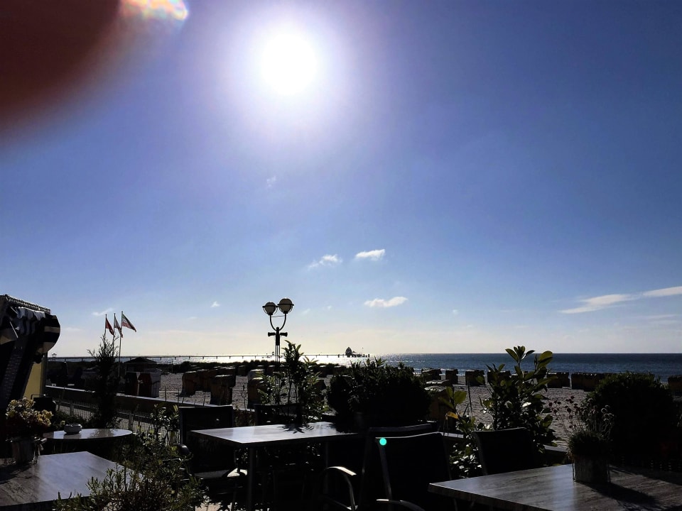 Sonniges Frühstück "Am Meer" Strandhotel Grömitz