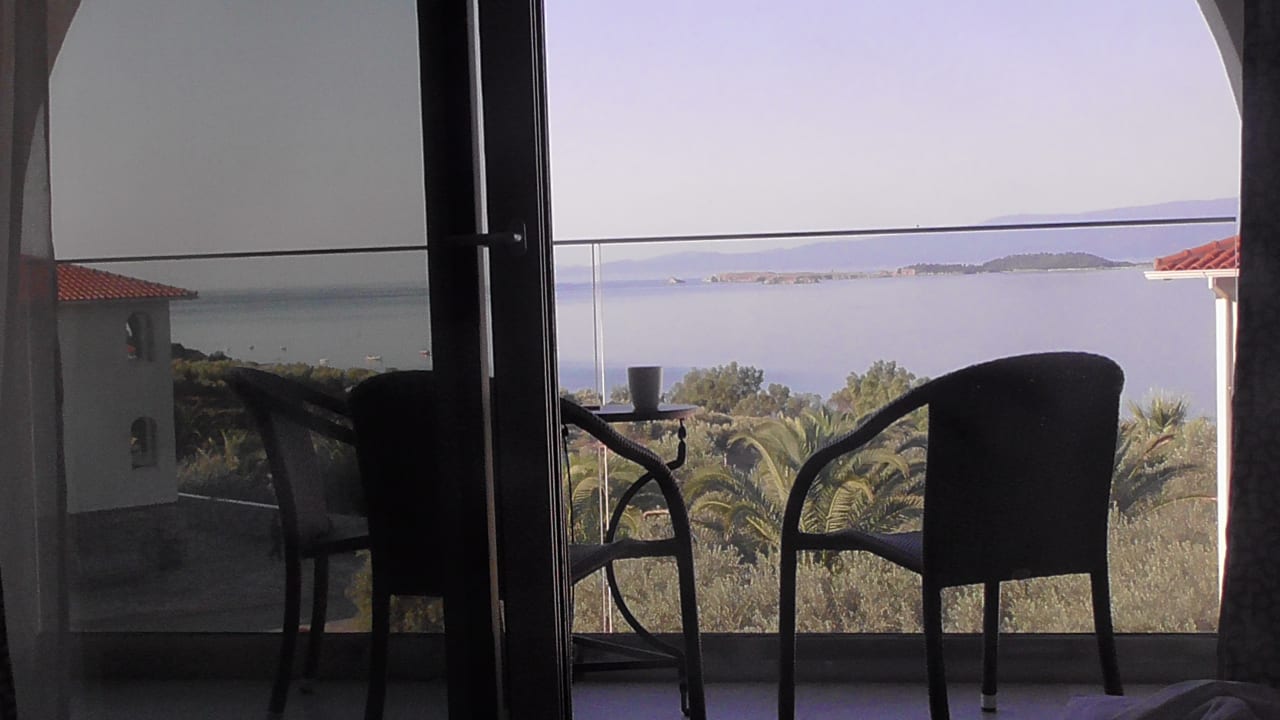 Ausblick Akrathos Beach Hotel