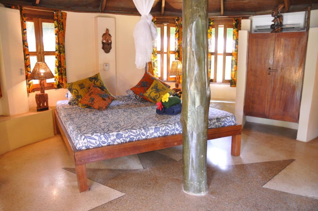 King size bed Ankobra Beach Resort