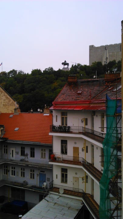 Ausblick aus dem Fenster Hotel Three Crowns Prag