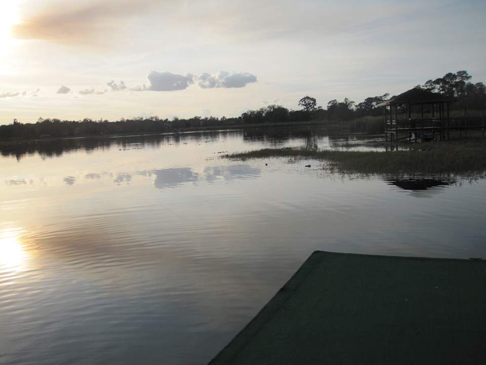 Der See hinter dem Haus Hotel Howard Johnson Express Kissimmee