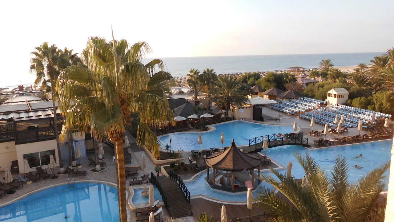 Blick vom Balkon Hotel Paradis Palace