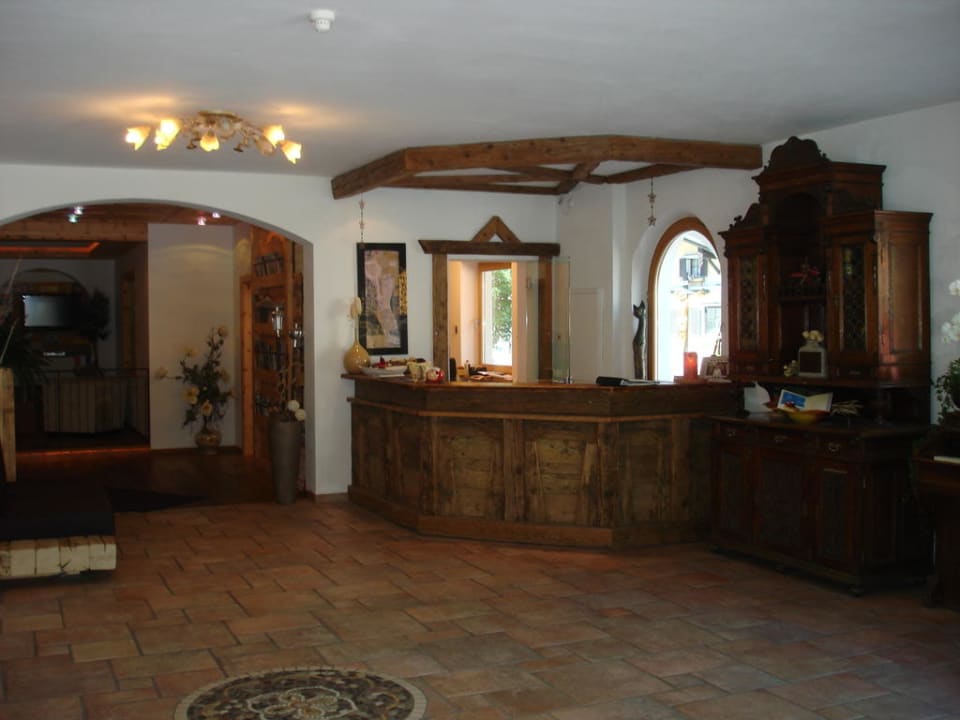 Sehr schöner Eingangsbereich Hotel Ratschingserhof