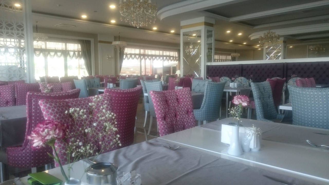 Main restaurant seating Dream World Aqua Hotel