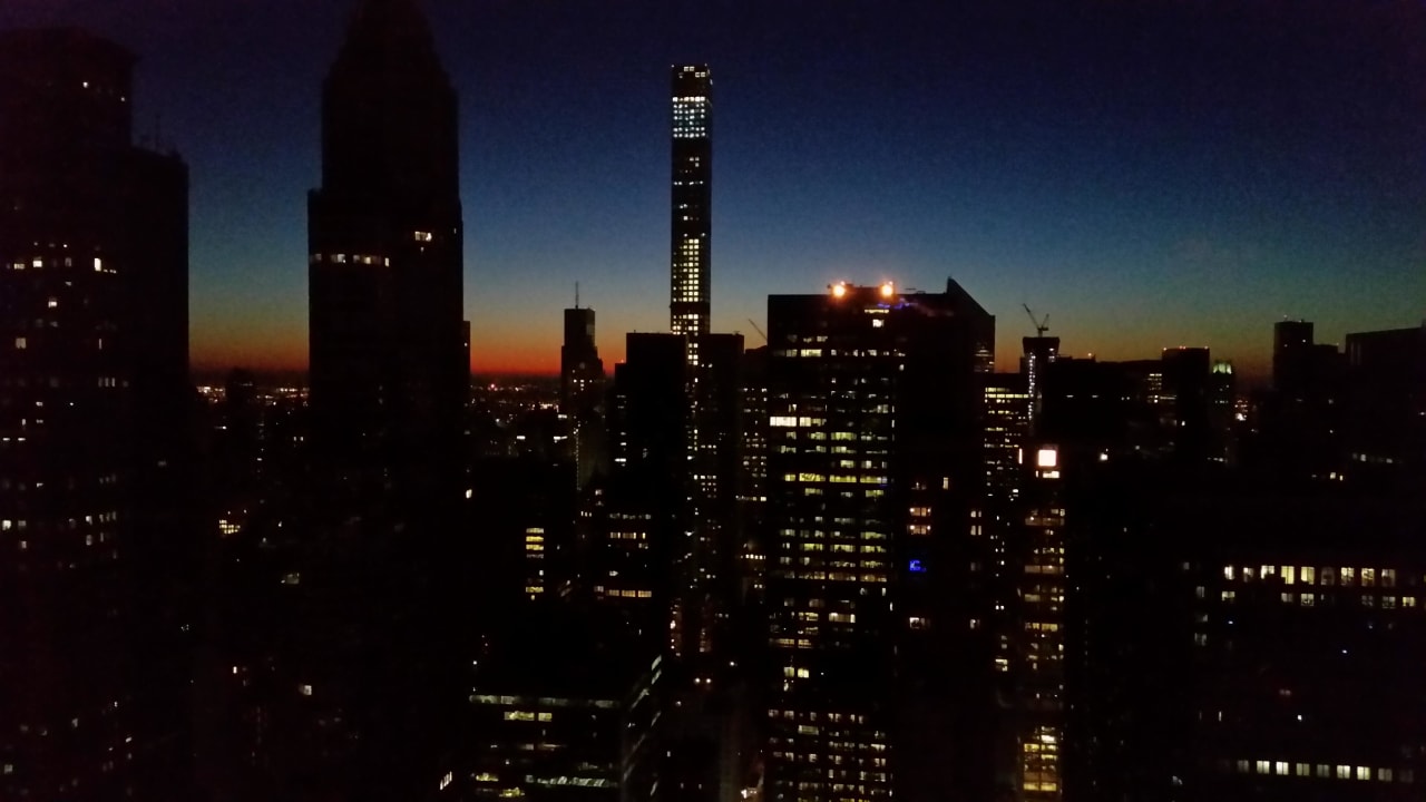 Ausblick bei Nacht Residence Inn by Marriott New York Manhattan/Central Park
