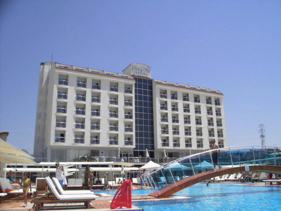 Blick vom Pool Hotel Sidekum