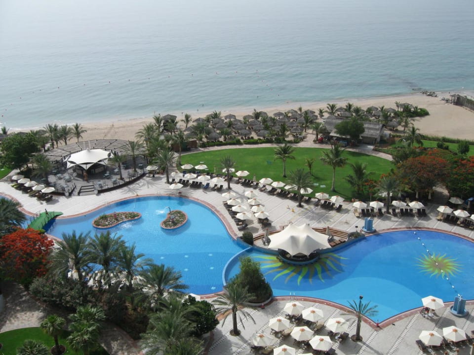 Vom Balkon aus Hotel Le Meridien Al Aqah Beach Resort