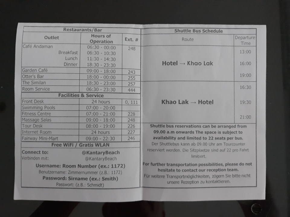 Sonstiges Kantary Beach Hotel - KHAO LAK