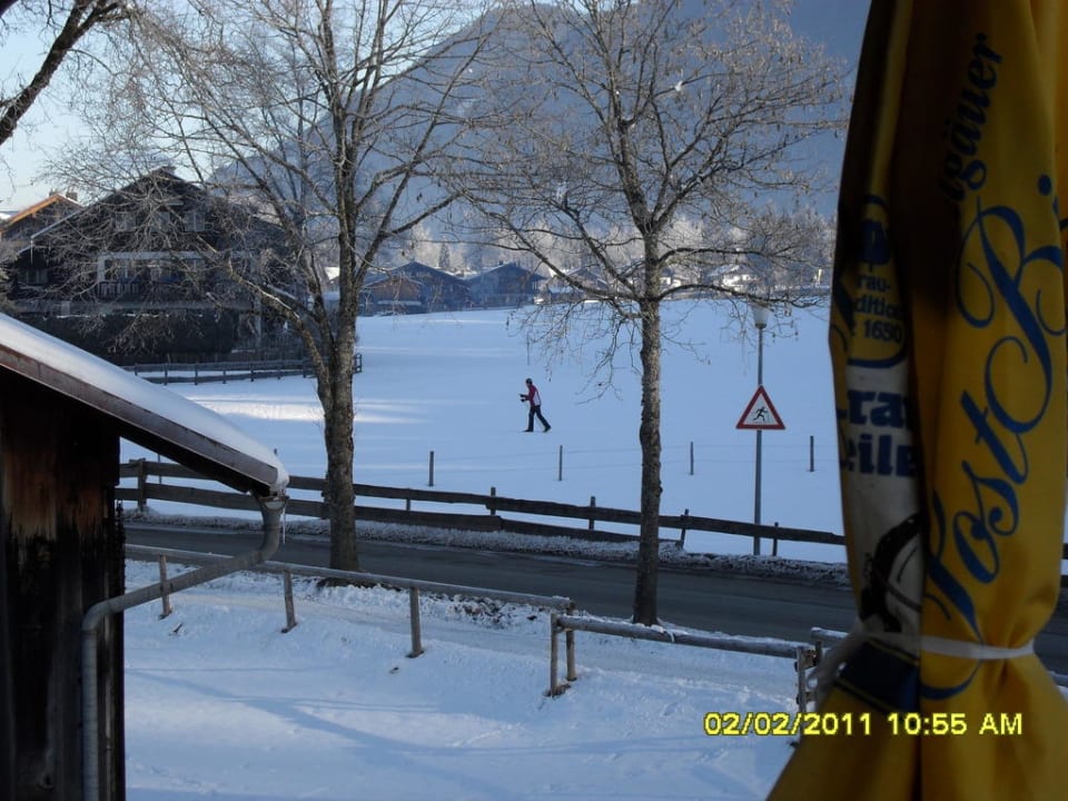 Blick von Zimmer 3 Gästehaus Heidler