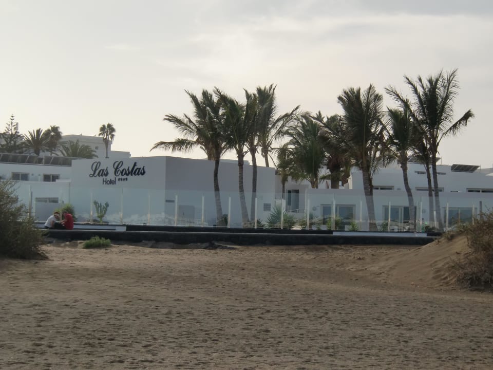 Hotel vom Strand aus. Hotel Las Costas