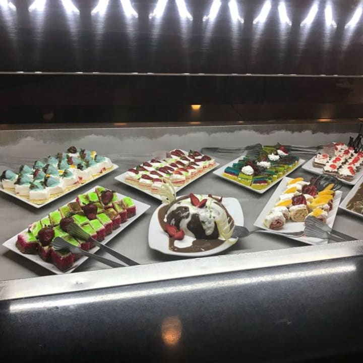 Nachspeise Si Omar Restaurant Beach Albatros Resort