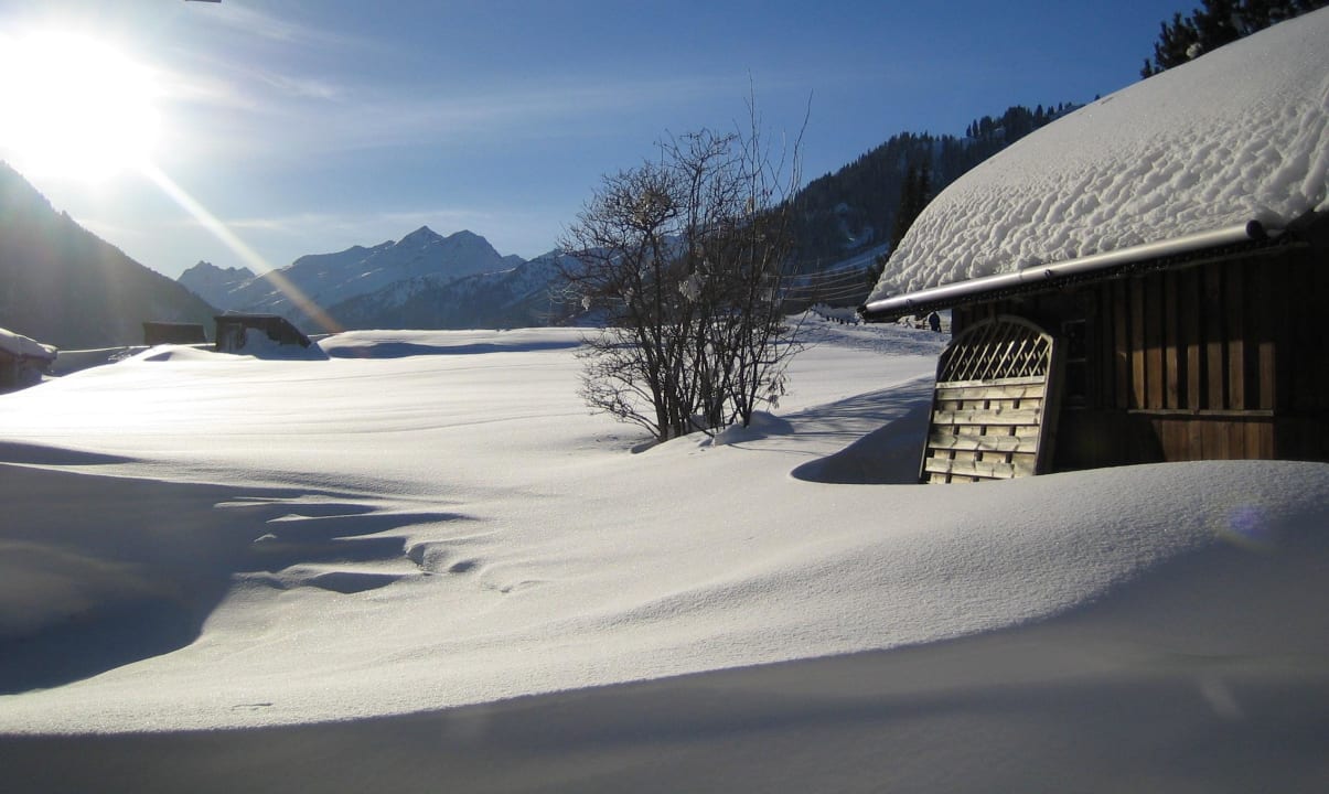 Ausblick am Nachmittag Hotel die Arlbergerin