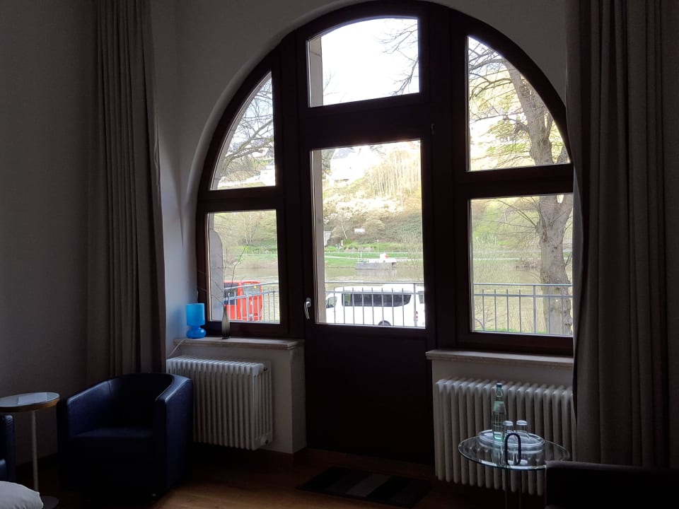 Ausblick aus dem Zimmer Richtung Mosel Hotel Villa Vinum Cochem