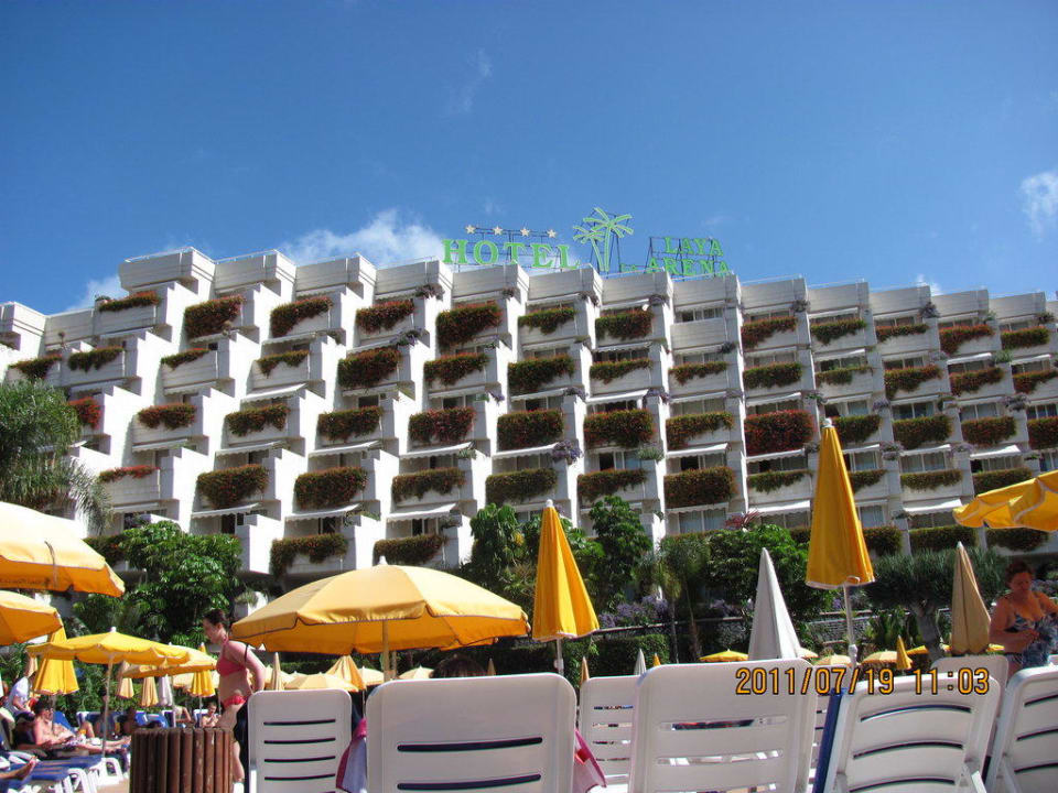 Vista desde la piscina Landmar Playa La Arena