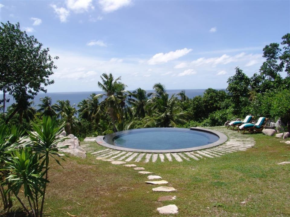 Ausblick vom Wellnessbereich Fregate Island Private