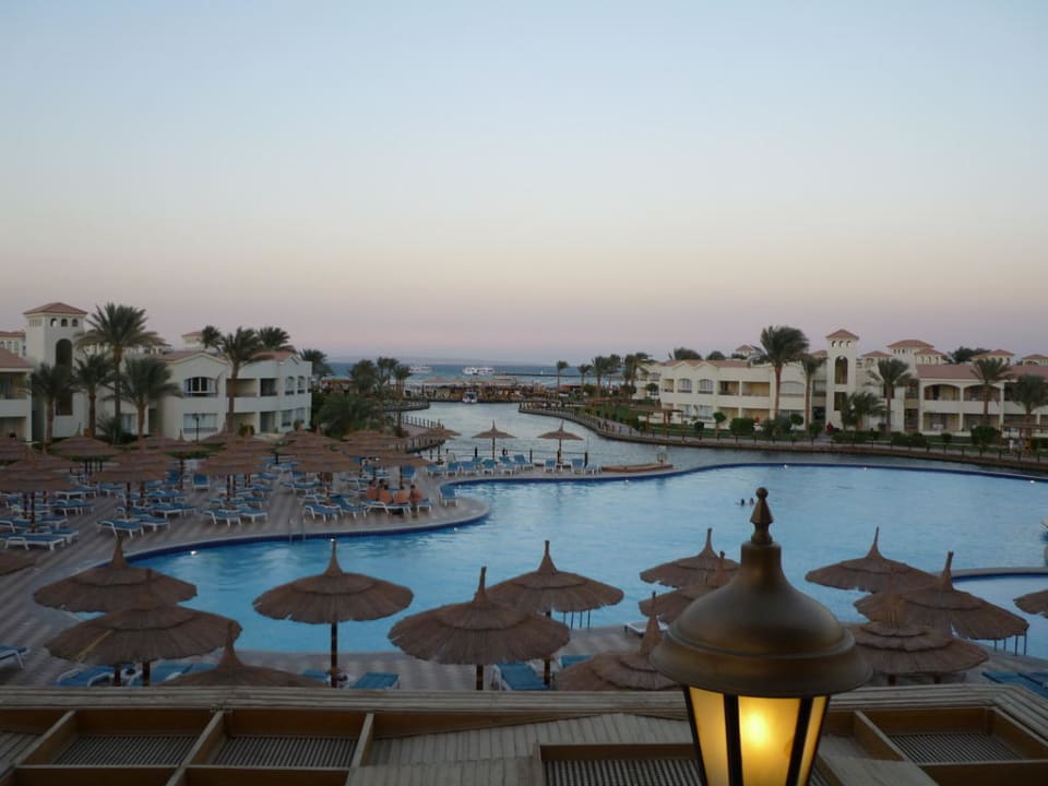 Blick von der Terrasse aus Pickalbatros Dana Beach Resort - Hurghada