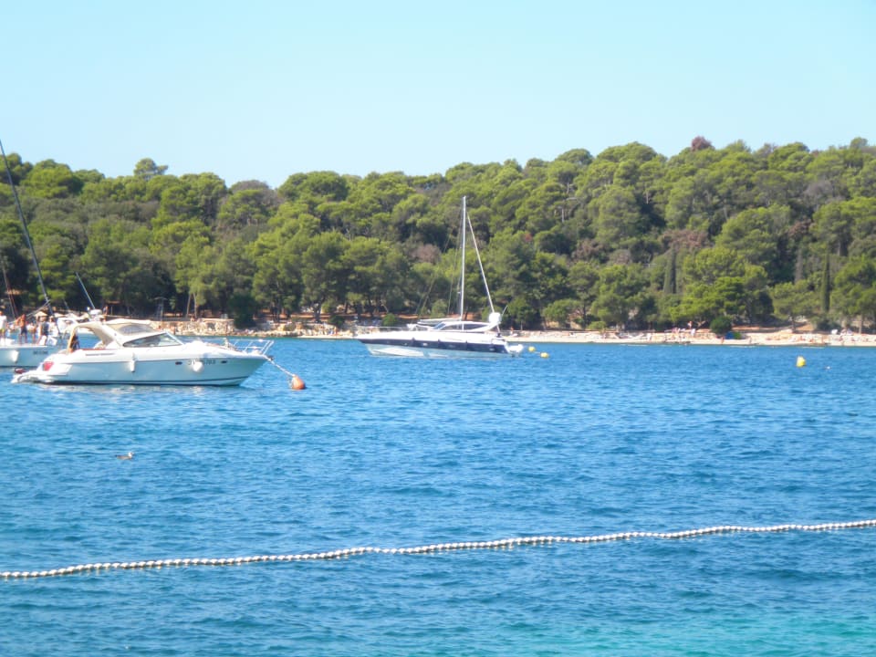 Bucht neben dem Hotel mit Yachten Eden Hotel by Maistra Collection