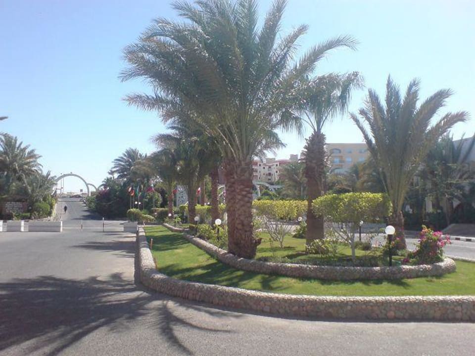 Gartenanlage vor dem Eingang Arabia Azur Resort