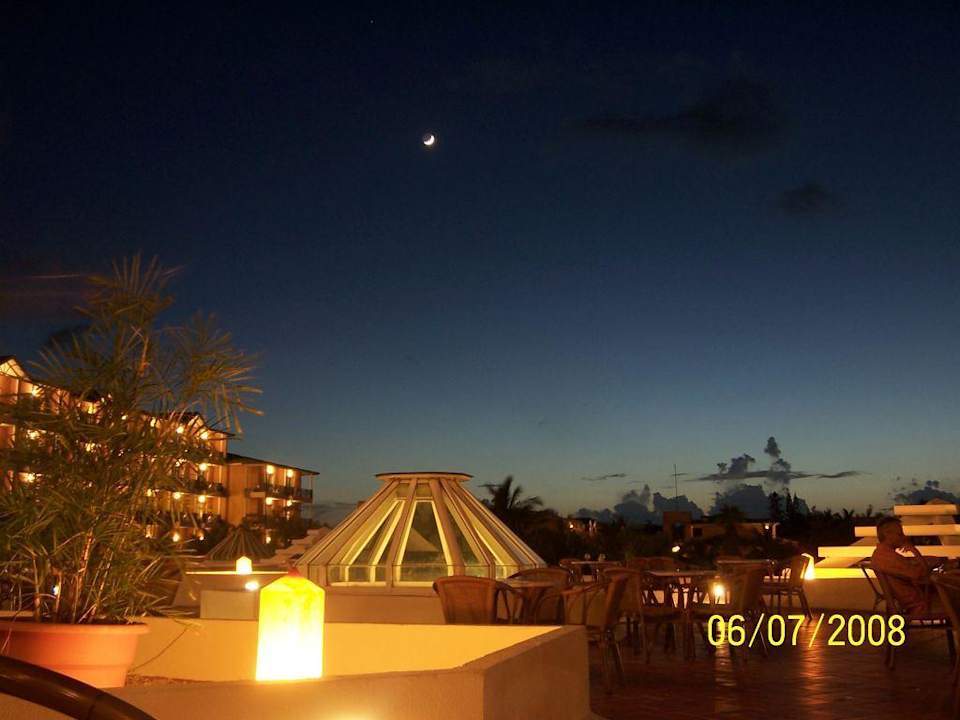 Hotel terrace in der nacht Melia Las Antillas - Adults only