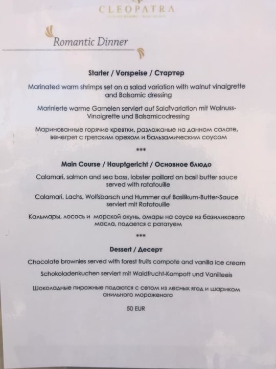 Gastro Cleopatra Luxury Resort Makadi Bay