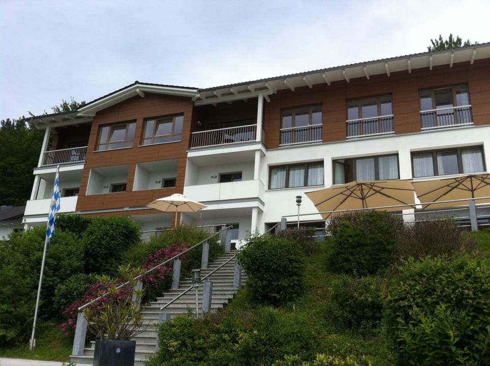 Vom Parkplatz aus Thula Wellnesshotel Bayerischer Wald